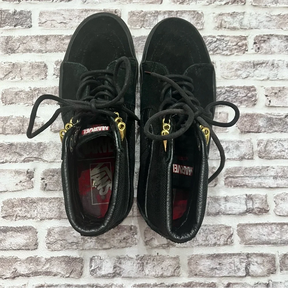 Vans x Marvel Sk8 Hi Top Black Panther Sneakers Men’s‎ 6.5 Women’s 8